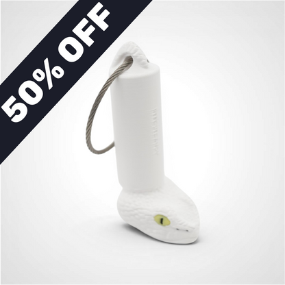 MISPRINT Snake White Roll Holder 1-Pack
