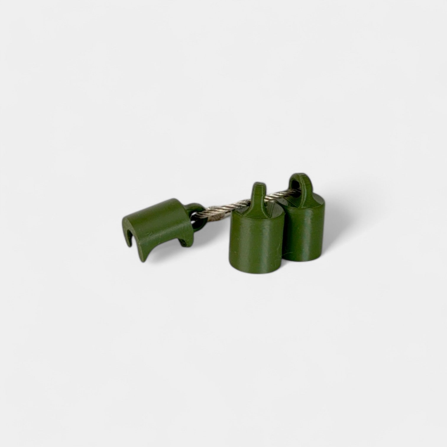 Army Green Classic Cap Clip 3-pack