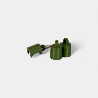 Army Green Classic Cap Clip 3-pack - Rescue Candy