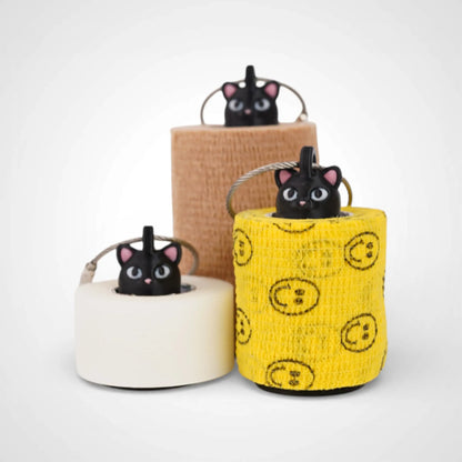 Cat Black Roll Holder 1-pack - Rescue Candy