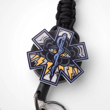 Black Cloud Badge Reel - Rescue Candy