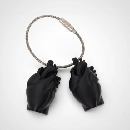 Black Anatomical Heart Cap Clip 2-pack - Rescue Candy