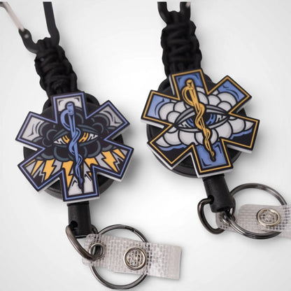 White Cloud Badge Reel - Rescue Candy