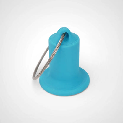 a compact utility keychain called a blue roll holder 1 inch tall to hold and tape transpore tape cohesive bandage coban and bangade rolls for EMS, paramedics, EMT's, nurses, flightmed, vetmed, and athletic trainers