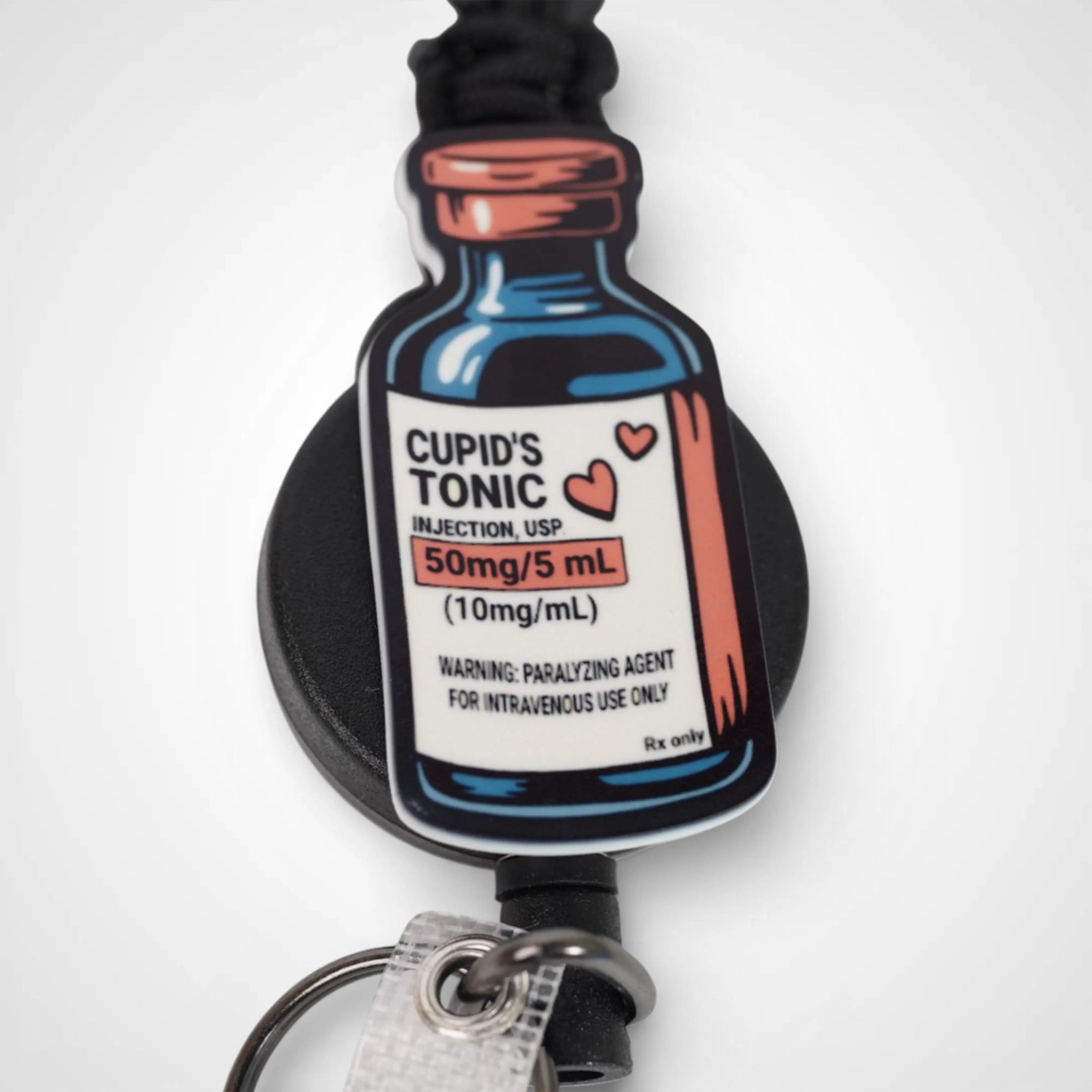 Cupid's Tonic Badge Reel - Rescue Candy