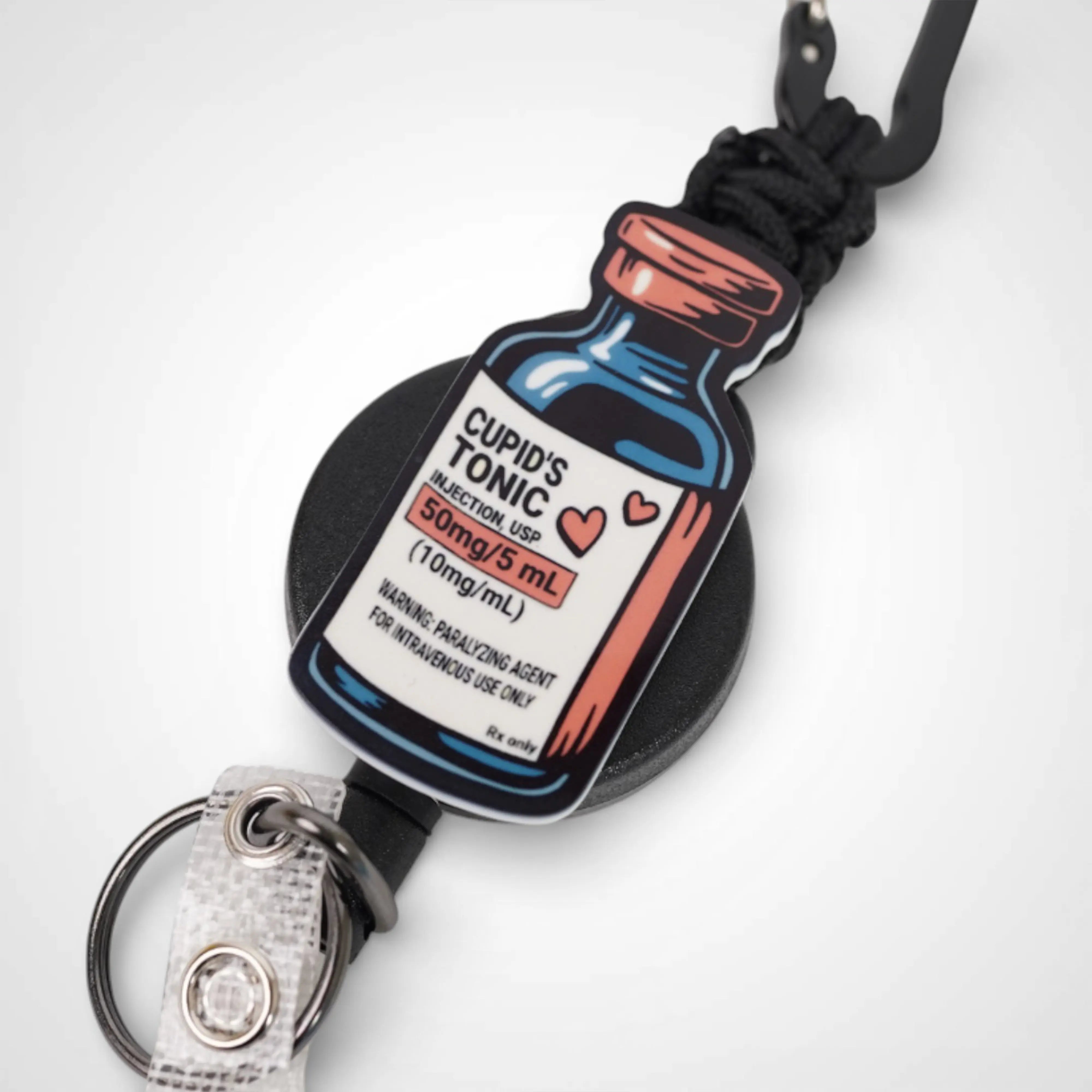 Cupid's Tonic Badge Reel - Rescue Candy