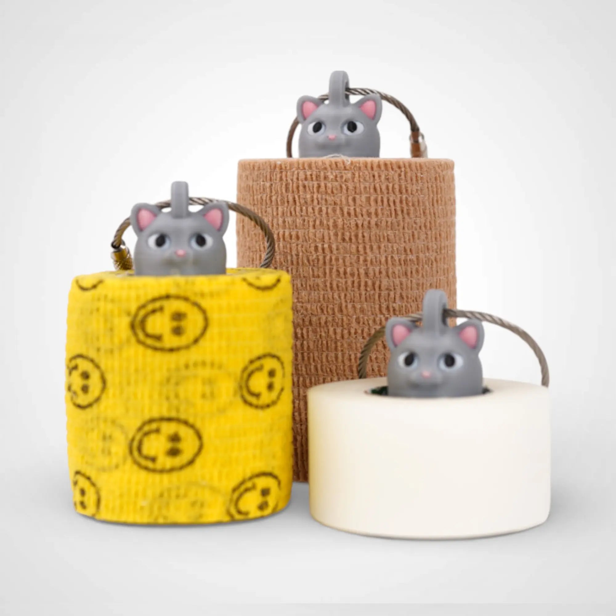 Cat Grey Roll Holder 1-pack - Rescue Candy