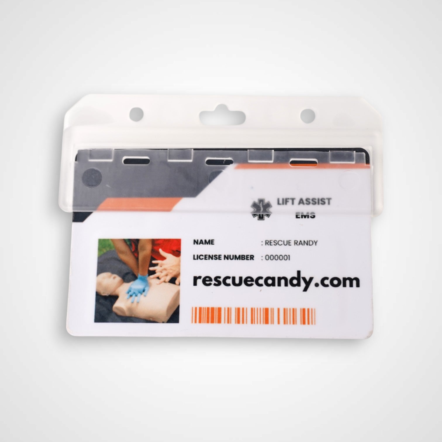 Horizontal Half Rigid Badge Holder