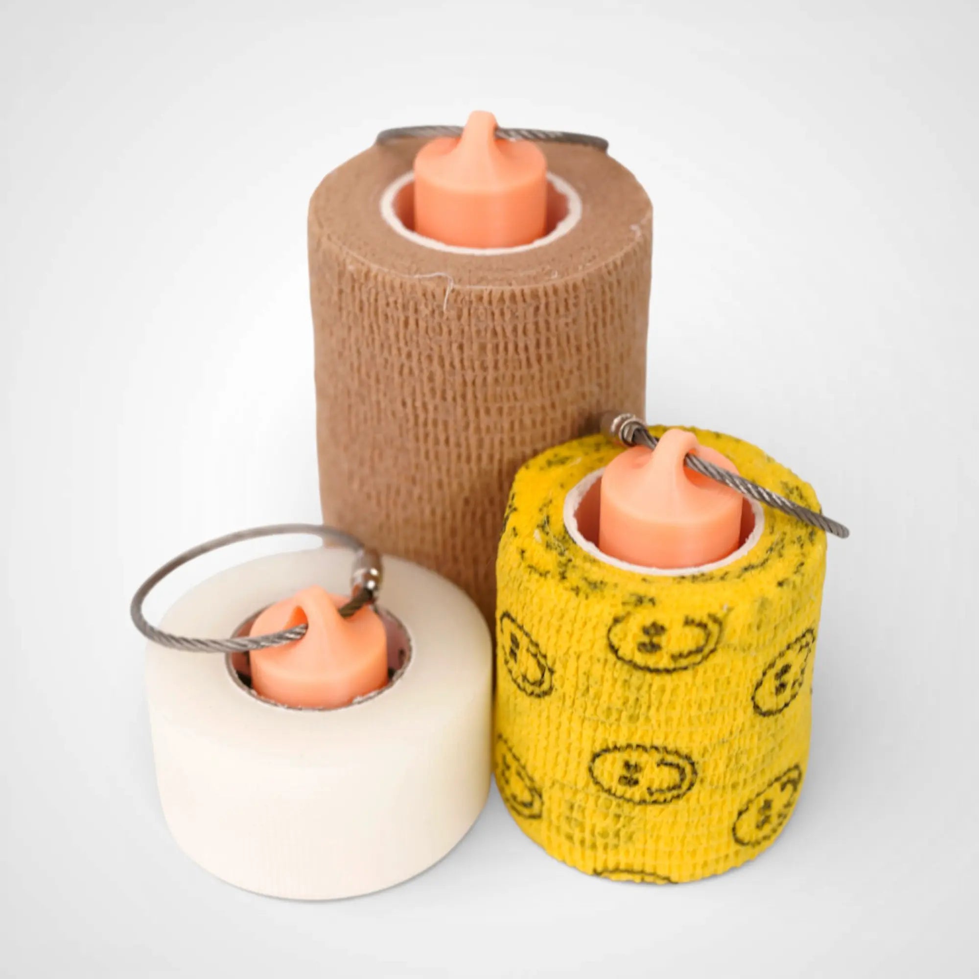 Orange/Glow Yellow Roll Holder 1-pack - Rescue Candy