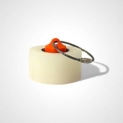 a compact orange roll holder 1 inch tall to hold and tape and coban for EMS, paramedics, EMT's, nurses, flightmed, vetmed, and athletic trainers