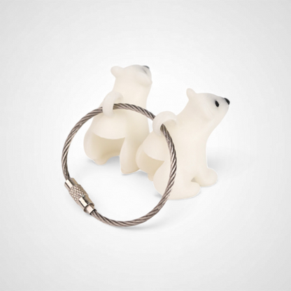 Glow Polar Bear Cap Clip 2-pack