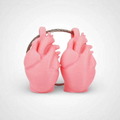 Pink Glow Orange Anatomical Heart Cap Clip 2-pack - Rescue Candy