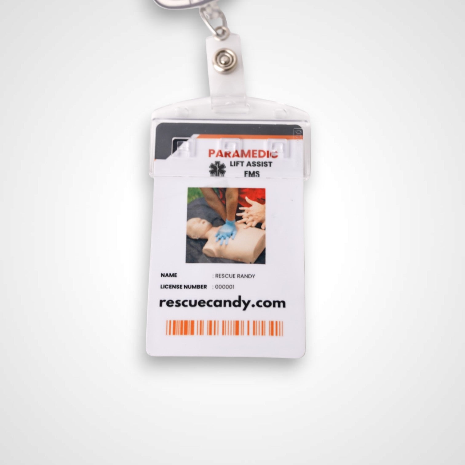 Vertical Half Rigid Badge Holder