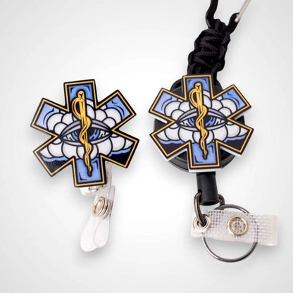 White Cloud Badge Reel - Rescue Candy