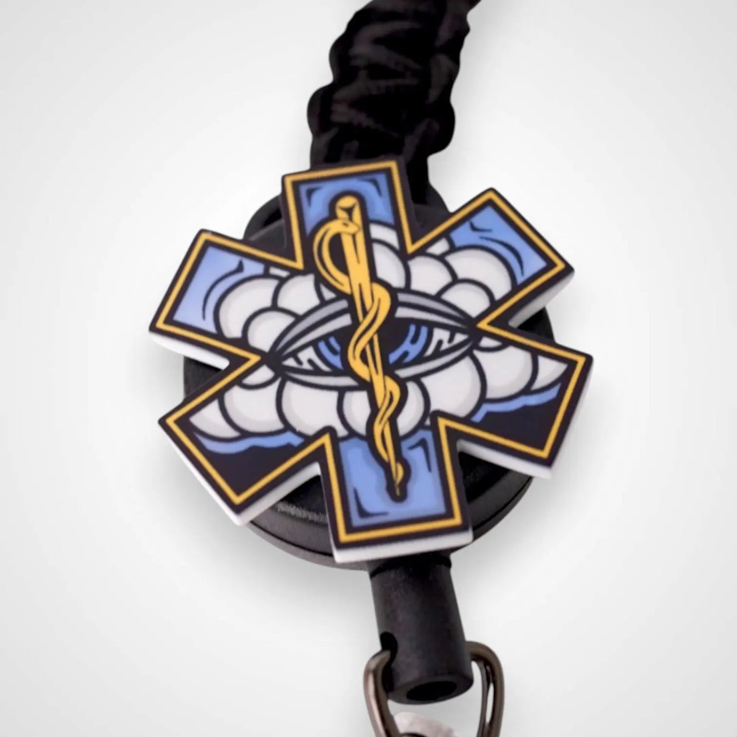 White Cloud Badge Reel - Rescue Candy